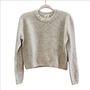 ARITZIA WILFRED Aubri Oatmeal Alpaca wool blend Crewneck Sweater cozy sweater
